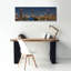  «Chicago Nighttime Skyline 2» par Epic Portfolio, art mural sur toile, 60 po x 20 po
