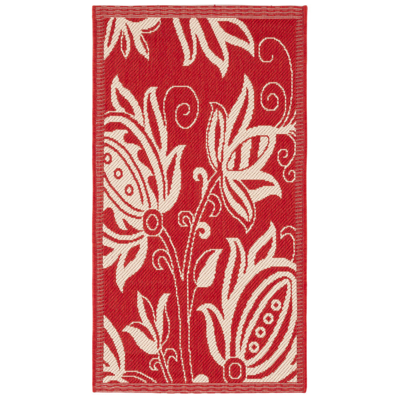 Courtyard Performance Floral Indoor/Outdoor Area Rug, Rectangle 2' x 3'7"