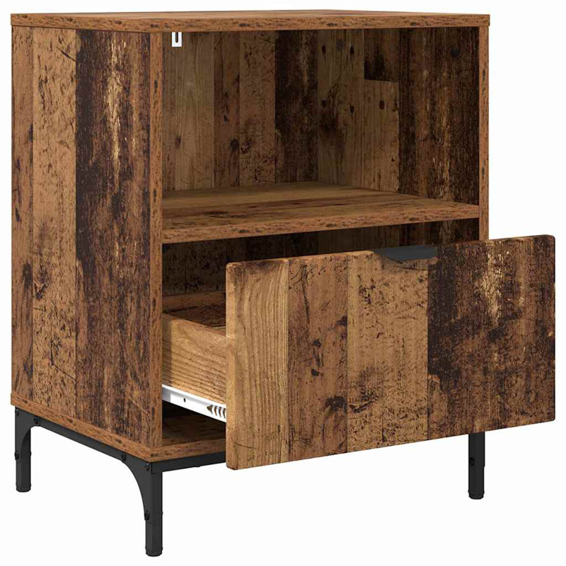 Bedside Table , Old Wood
