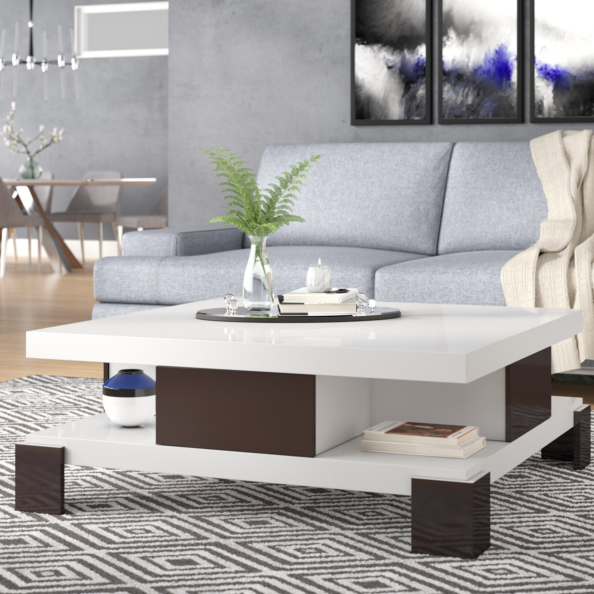 Orren Ellis Dolores Solid Wood Top Coffee Table & Reviews | Wayfair