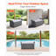 Banc de rangement extérieur PE Rotin 40Gal Deck Box