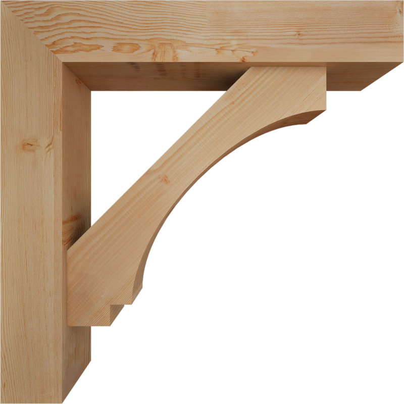 Support de bloc impérial avec entretoise décalée, 36 po x 36 po, Sapin Douglas de l 7 1/2 (lisse)