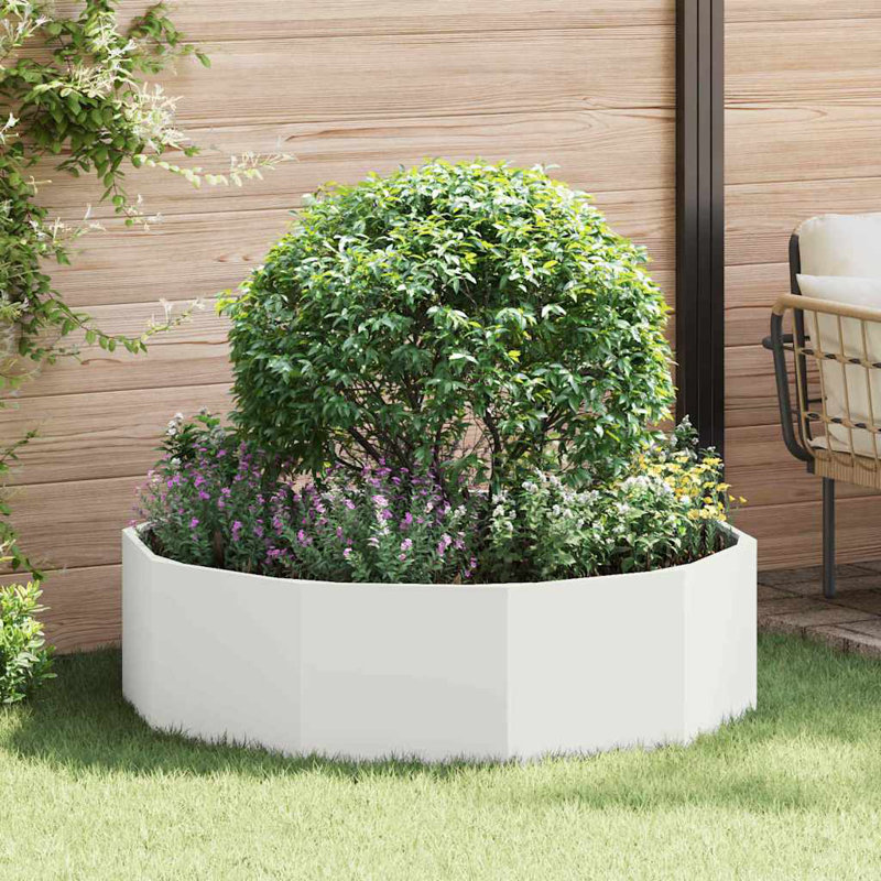 Planter Box, 35cm H x 120cm W x 120cm D, White