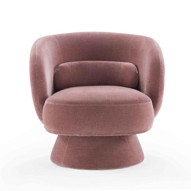 Modern Wallas Sofa Set, Rayon/Viscose, Oldrosa