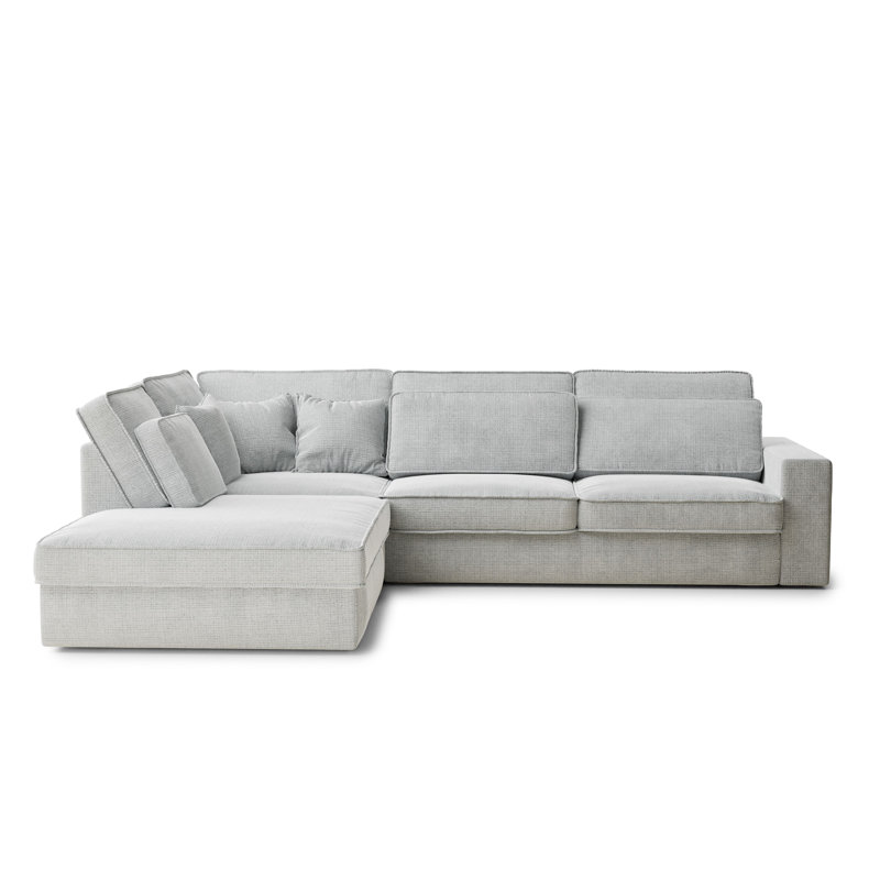 5 Seater Corner Sofa , Left Hand Facing, Grey