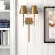 Kaydan 2 Light Steel Dimmable Wallchiere