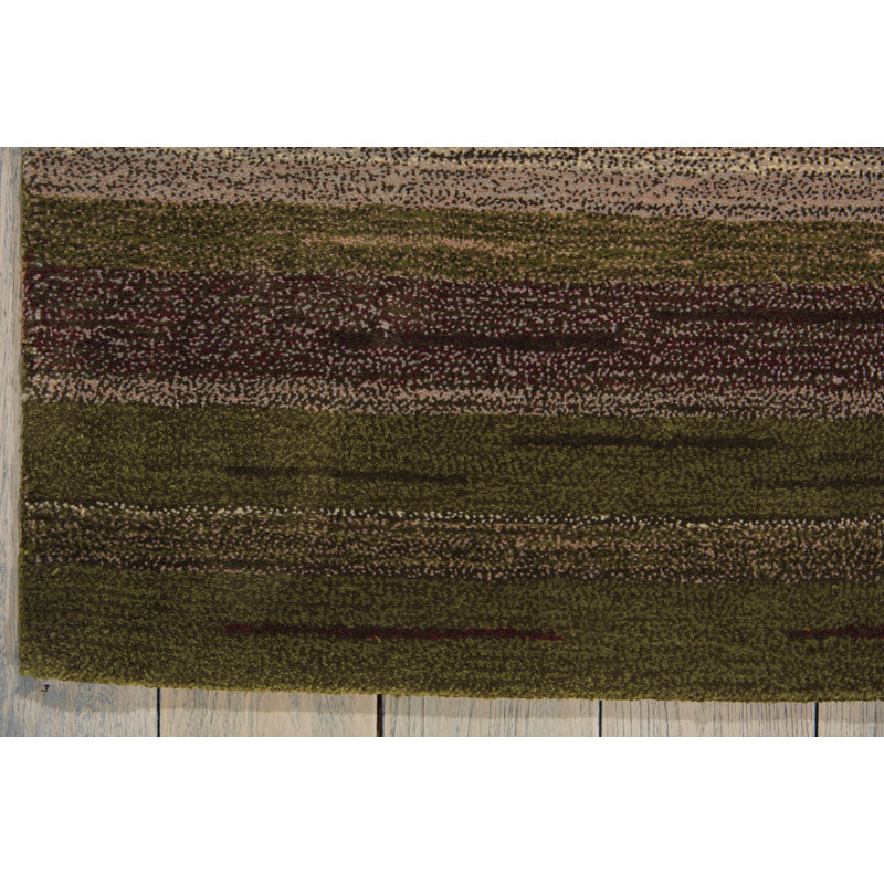Beedle Rectangle 152 cm x 229 cm Striped Hand Woven Area Rug