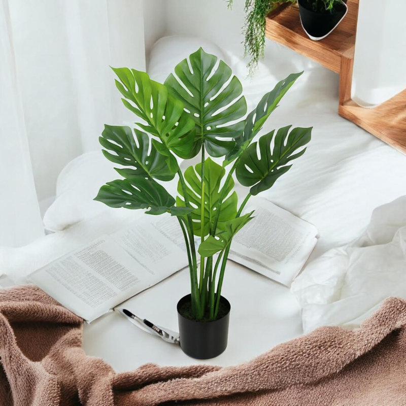 90cm Faux Monstera Deliciosa Tree in Pot