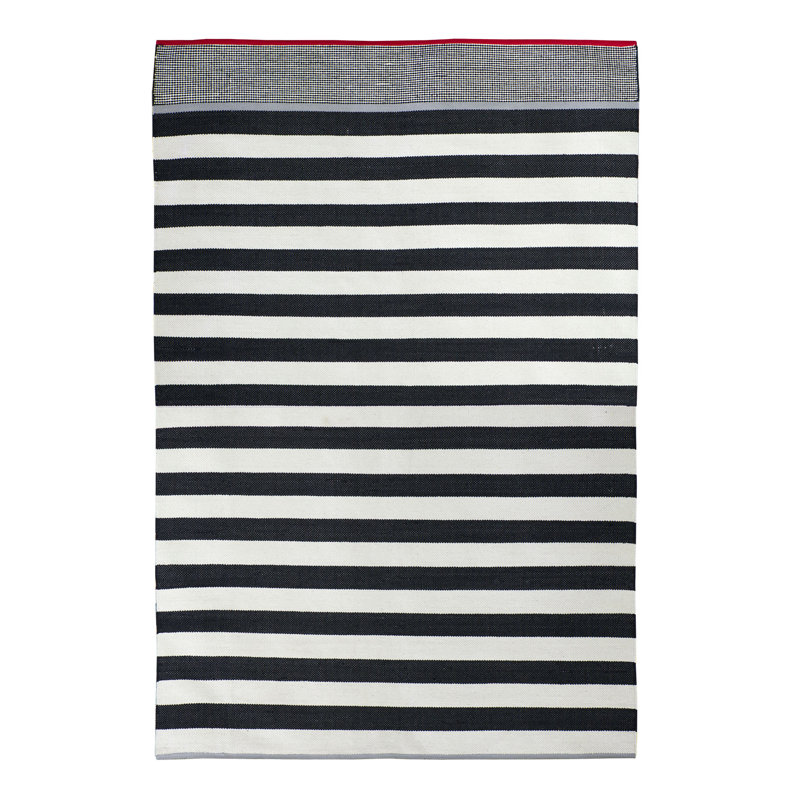 Runner Dartmoor Geometric Cotton Hand Woven Area Rug, Runner 60 x 220cm