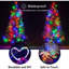 Guirlandes lumineuses à piles, paquet de 5 guirlandes de lumières à DEL avec minuterie, guirlande de Noël imperméable pour décorations de fêtes-1420625540