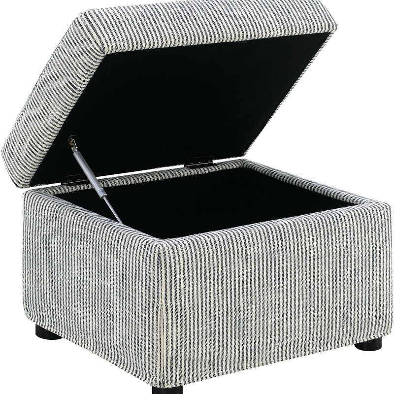 Grey Upholstered With Hydraulic Lift And Hidden Compartment For Accessories, 24 Inches Wide Storage Top, Ideal Storing In Width