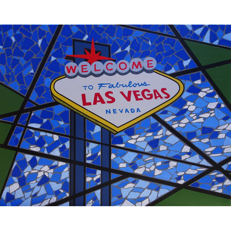 Welcome To Fabulous Las Vegas Painting by Eddie Bruckner