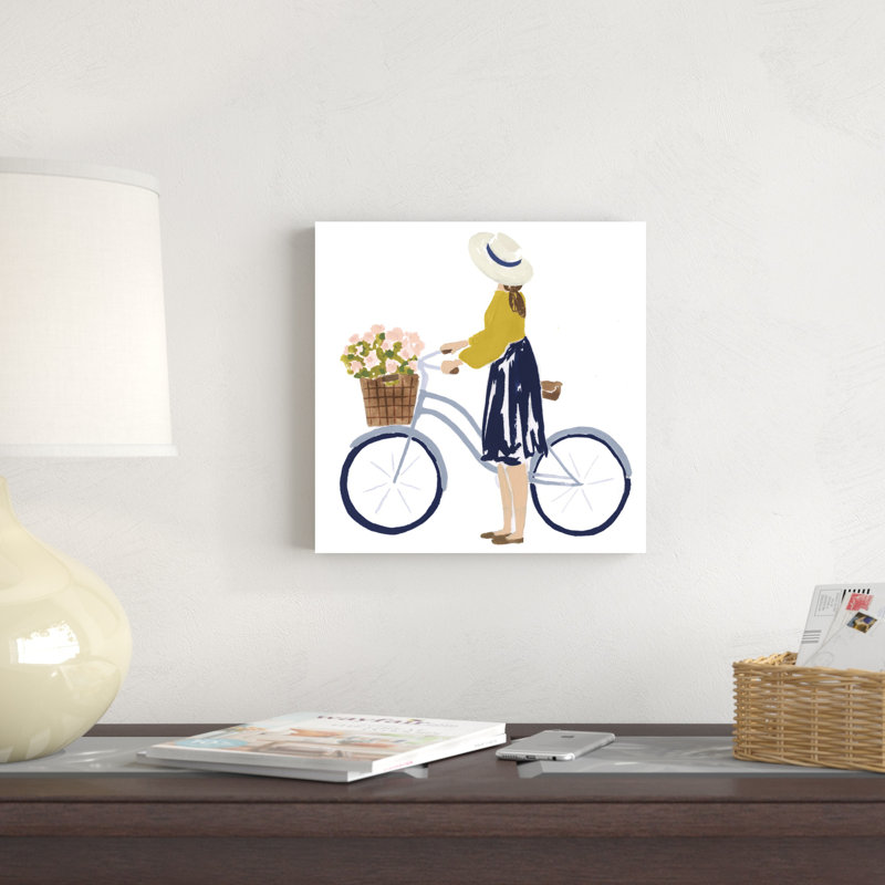 " Bonheur V " by Victoria Borges Painting Print, 12" H x 12" W  