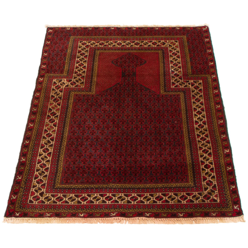 Tapis rouge foncé Lynnisha 2 pi 11 po x 5 pi 1 po