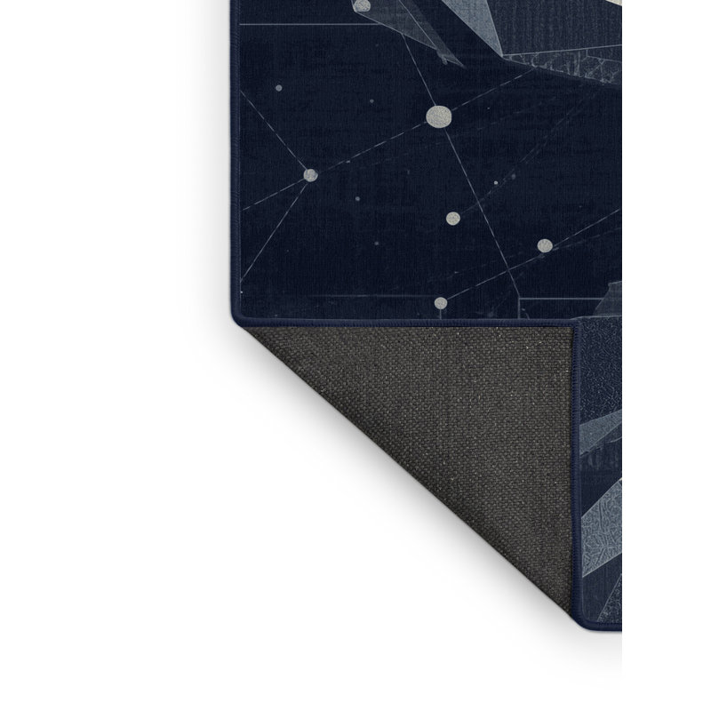 Tapis gris moelleux et moelleux à motif abstrait moderne et doux Howell, 6 X 9