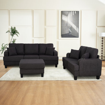 Babaya 3  - Piece 199"Upholstered Reclining Sectional