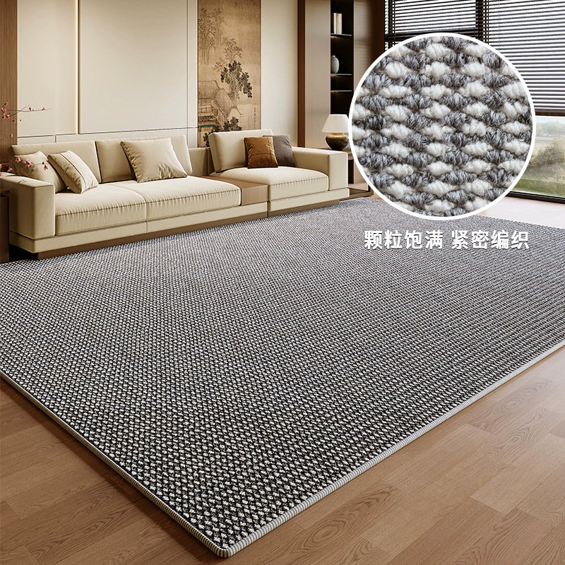 Low-Profile Non-Slip Indoor Area Rug, Washable & Stain Resistant, 20" x 31", Ashy White