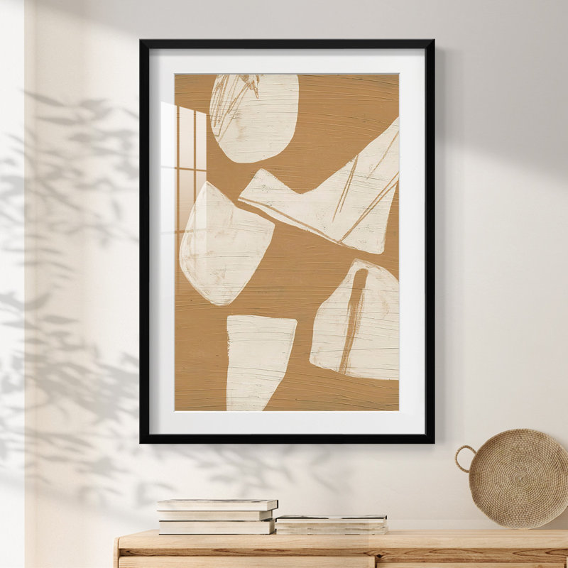 Piecemeal II -Framed Print, 28.5" H x 20.5" W, Black