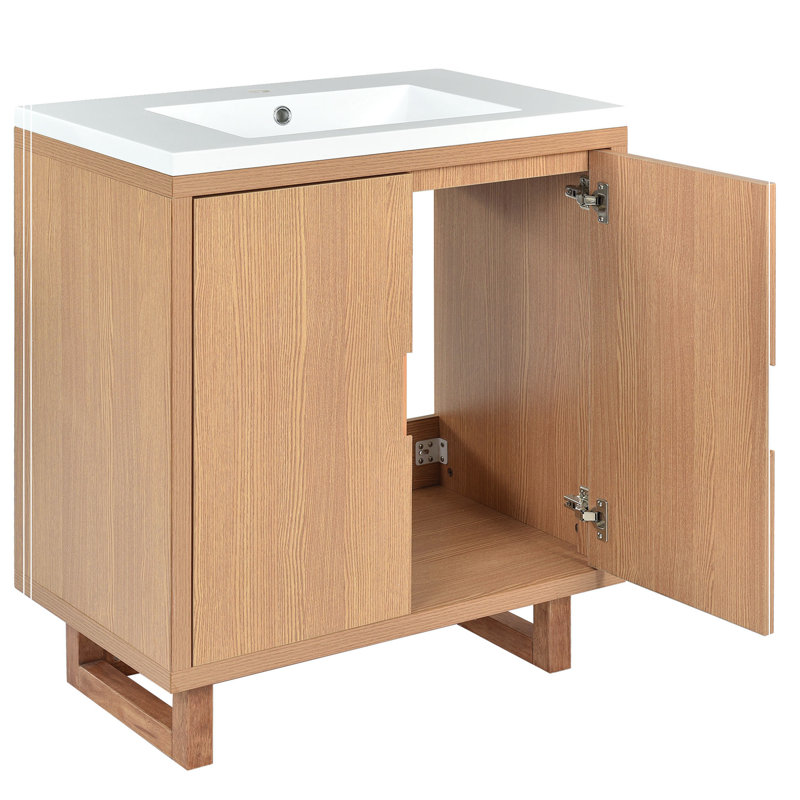 Ensemble de meuble-lavabo 30 po avec lavabo, armoire combinée et meuble de rangement pour salle de bain