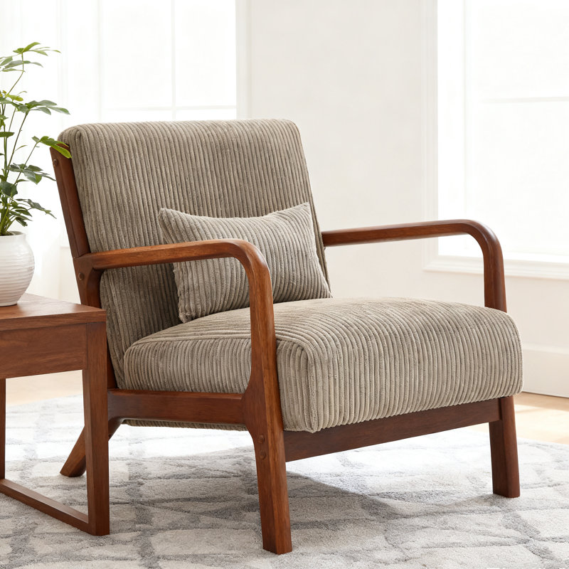 Chaise longue en bois, Noyer, Chameau