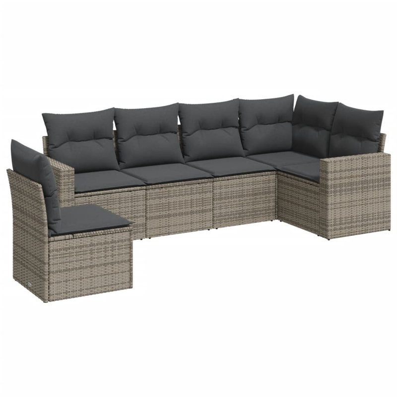 Vidaxl Garden Sofa Set Gray