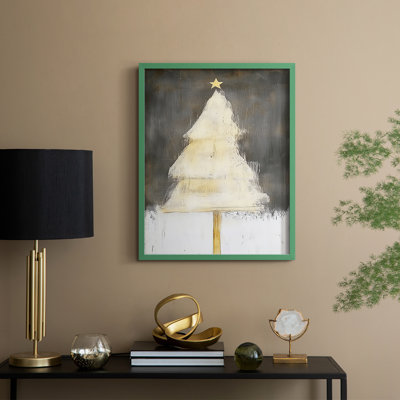 «Christmas Holiday Art DCCL XXXII», reproduction d'art encadrée - bois massif