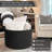 Xxxlarge Black Woven Cotton Rope Blanket Basket