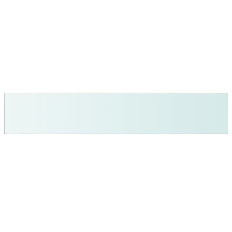 Glass Floating Shelf, 0.8cm H x 110cm W x 20cm D