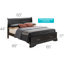 Lit de rangement luxueux au design classique, pour améliorer le confort et l'organisation de la chambre à coucher, idéal pour un usage familial-2018830040-2018830023