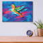 Art mural en verre rouge «Hummingbird Colorful» par Lindsay Kivi par Red Barrel Studio®-235831769