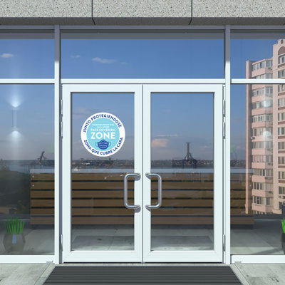 Enseigne bilingue de zone pour façade espagnole