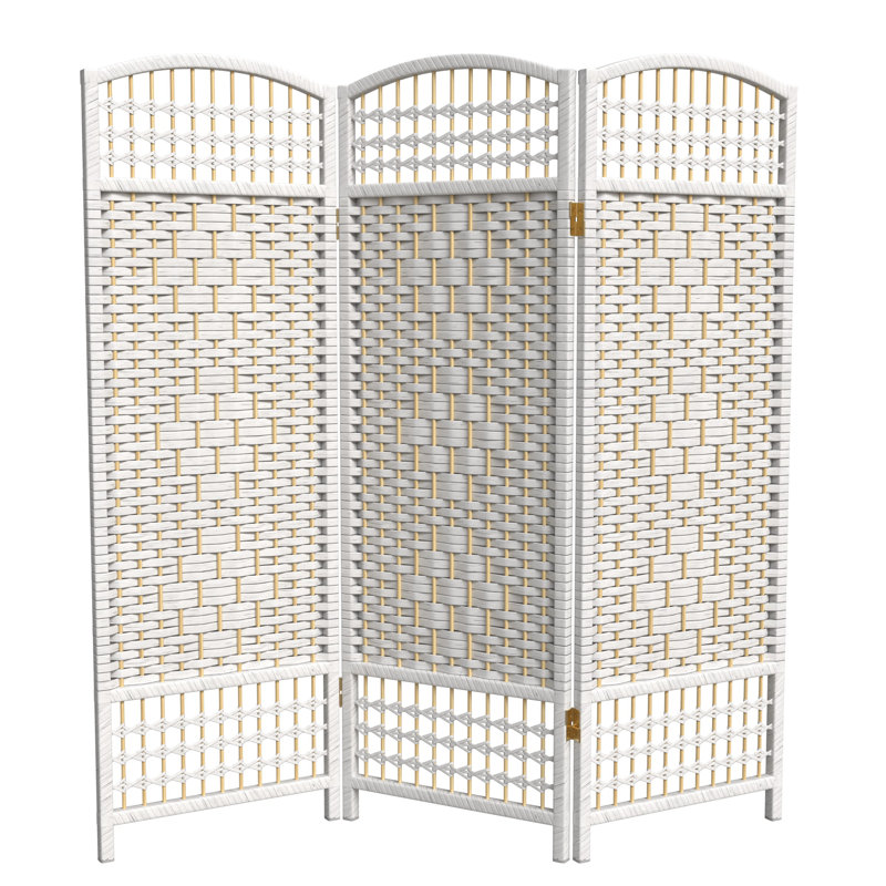 Pavillon de jardin permanent en métal Paravent court, 3 panneaux, Blanc