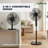 Homevision Technology 51.18'' Oscillating Pedestal/Standing Fan
