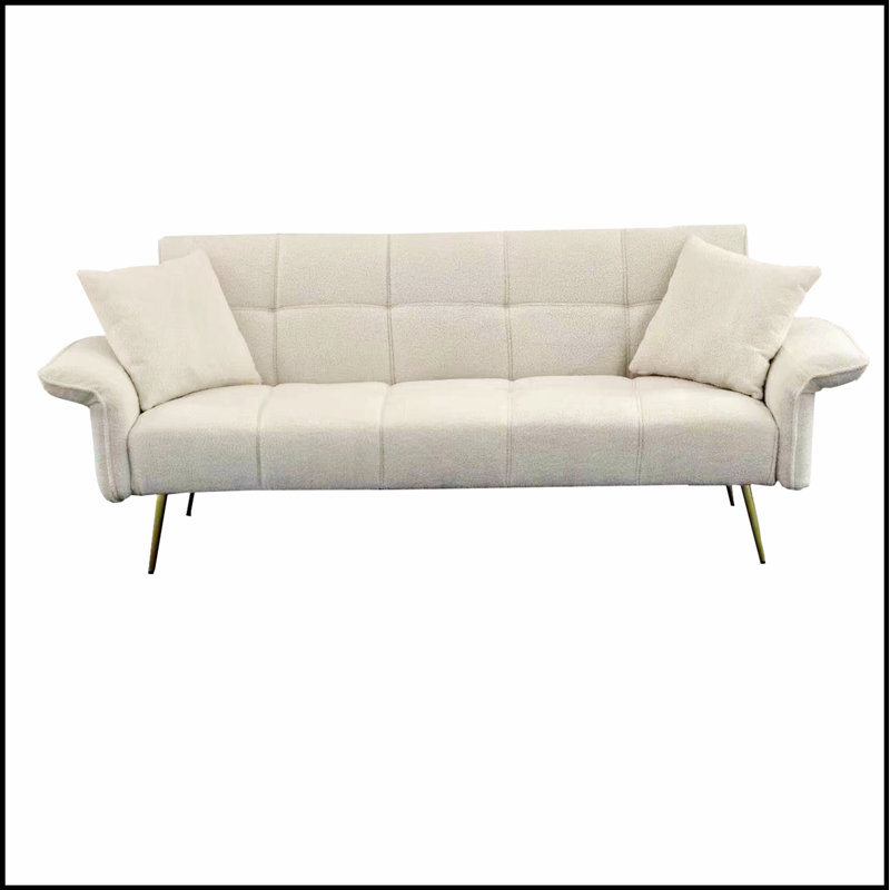 Canapé-lit réglable et multifonctionnel avec structure durable pour un confort restreint et polyvalent, parfait pour les appartements et les studios.