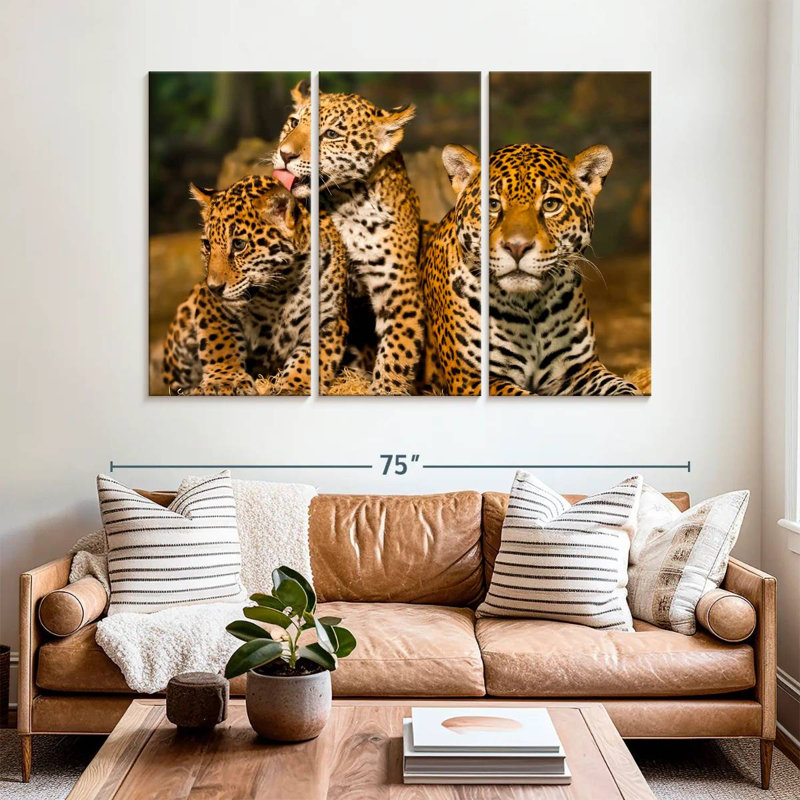 Jaguar Tribe, 42" H x 65" W
