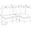 Canapé modulaire en lin avec assemblage facile