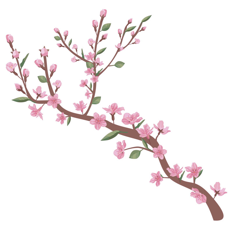 Plants & Flowers Wall Decal, 22" H x 28" W