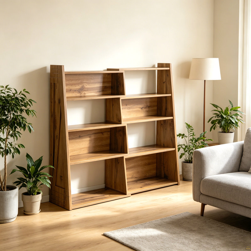 Foldable bookshelf, Brown