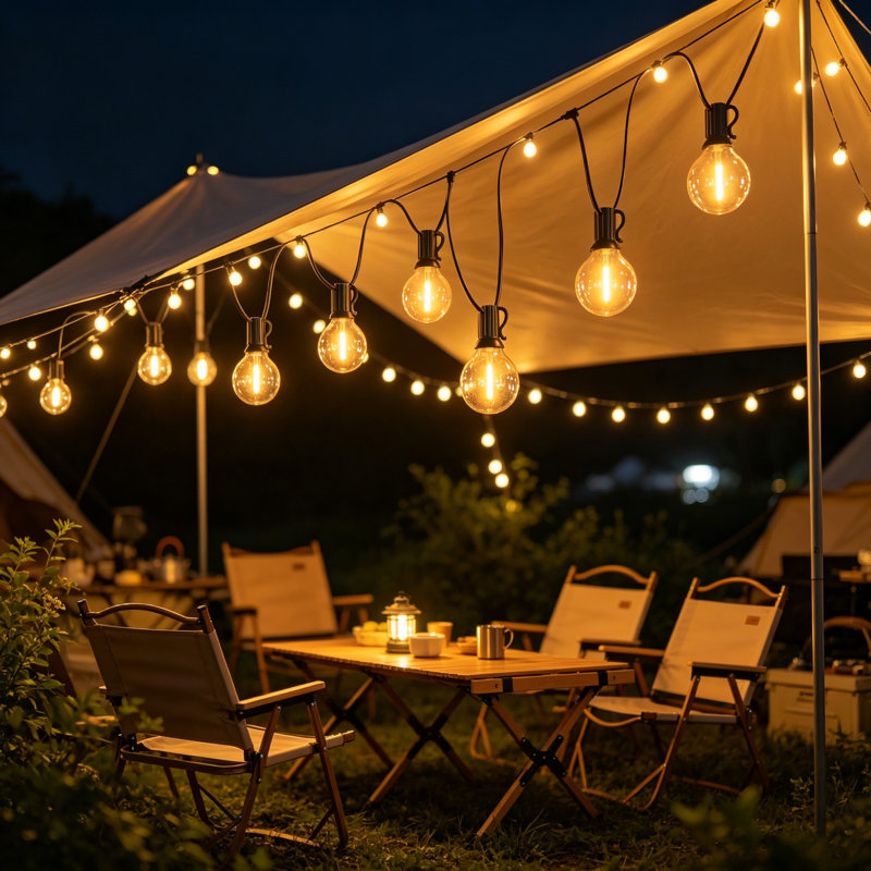 150FT G40 LED String Lights, Dimmable Waterproof, Connectable For Patio