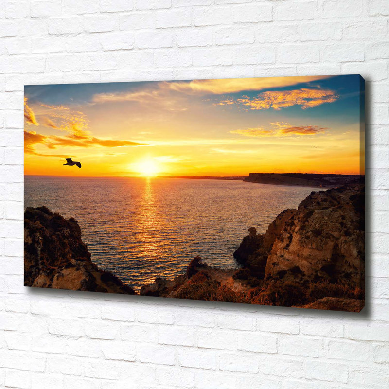 Sunset Sea - Wrapped Canvas Print
