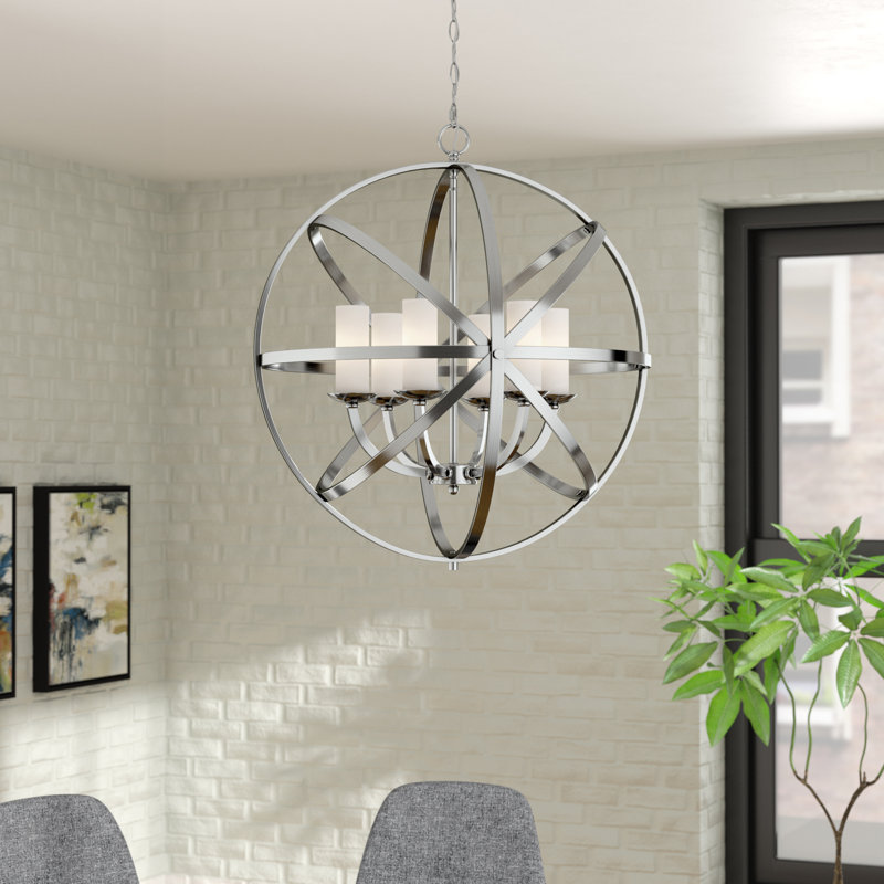 Lustre sphère 6 lumières ombrées Fridley