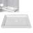 48" L X 32" W Shower Base, Center Drain Shower Pan, White Single Threshold Shower Floor