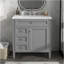 Meuble-lavabo de 30 po avec lavabo supérieur, meuble-lavabo moderne avec 2 tiroirs et tiroir escamotable, meuble-lavabo simple-969840323