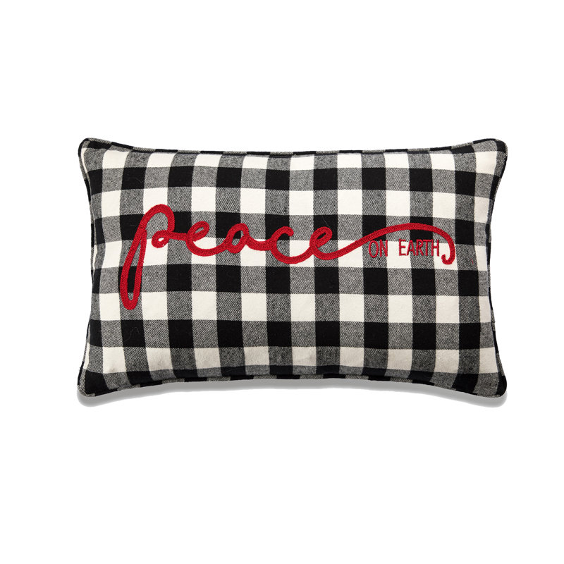 Oreiller 100% coton Holiday Series, Paix, Polyester