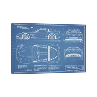 " Corvette (C6) Z06 Blueprint "