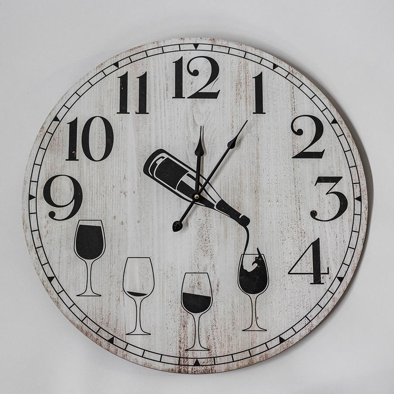 Horloge murale, vin