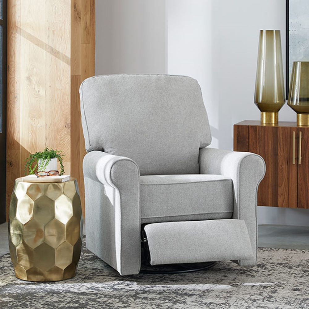 Vanderpool Swivel Recliner, Gray