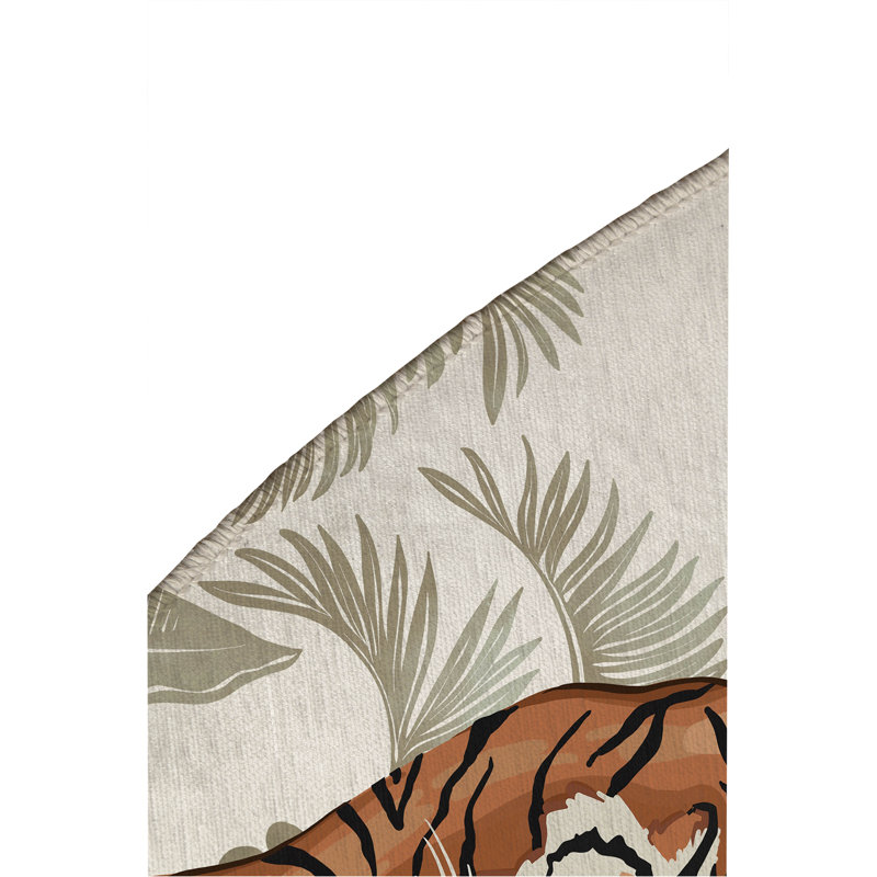 Tapis extérieur Rumble In the Jungle, Rond 5 pi
