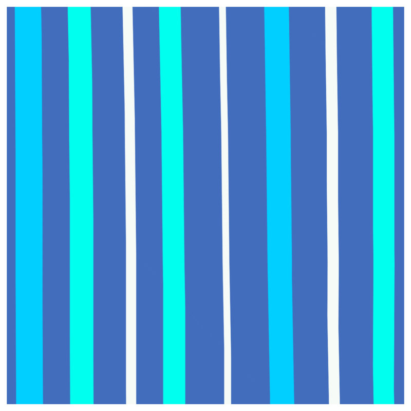 Toile tendue à rayures bleues turquoise dans de nombreuses tailles, 20 po x 24 po