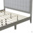 Solid Wood Platform Upholstered Headboard Bed
